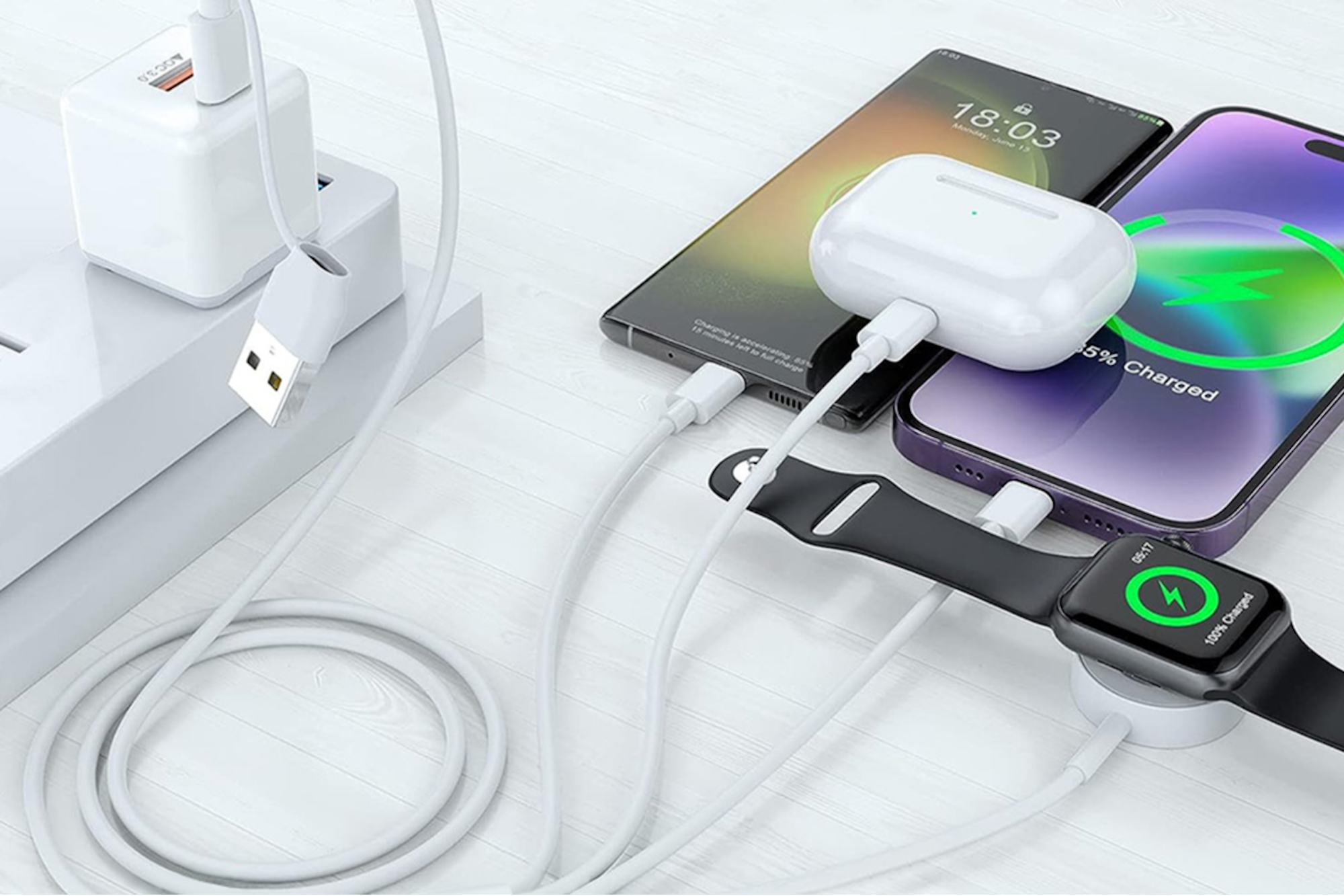 Get This 4-in-1 USB-C Charger for Apple Devices for $19.99