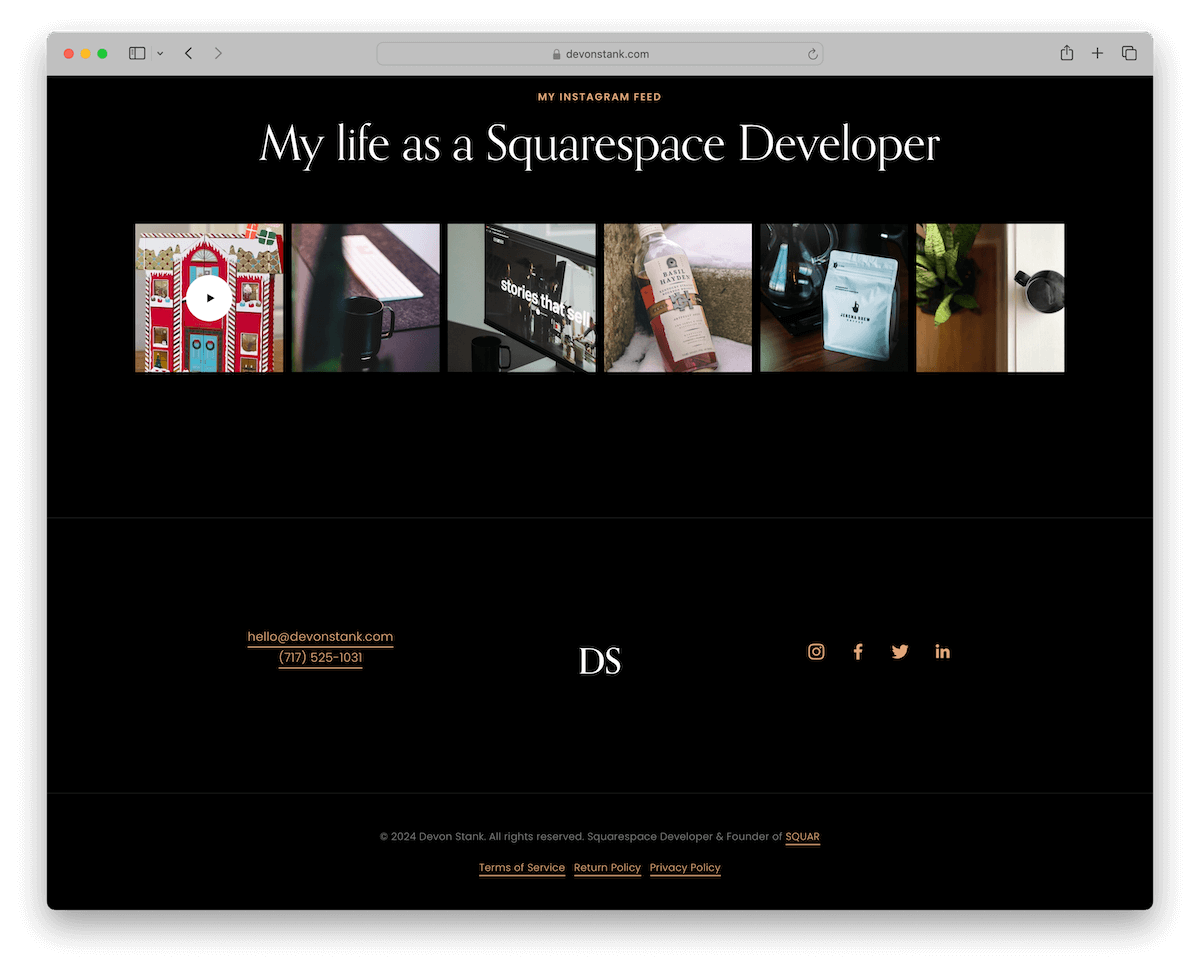 website footer examples