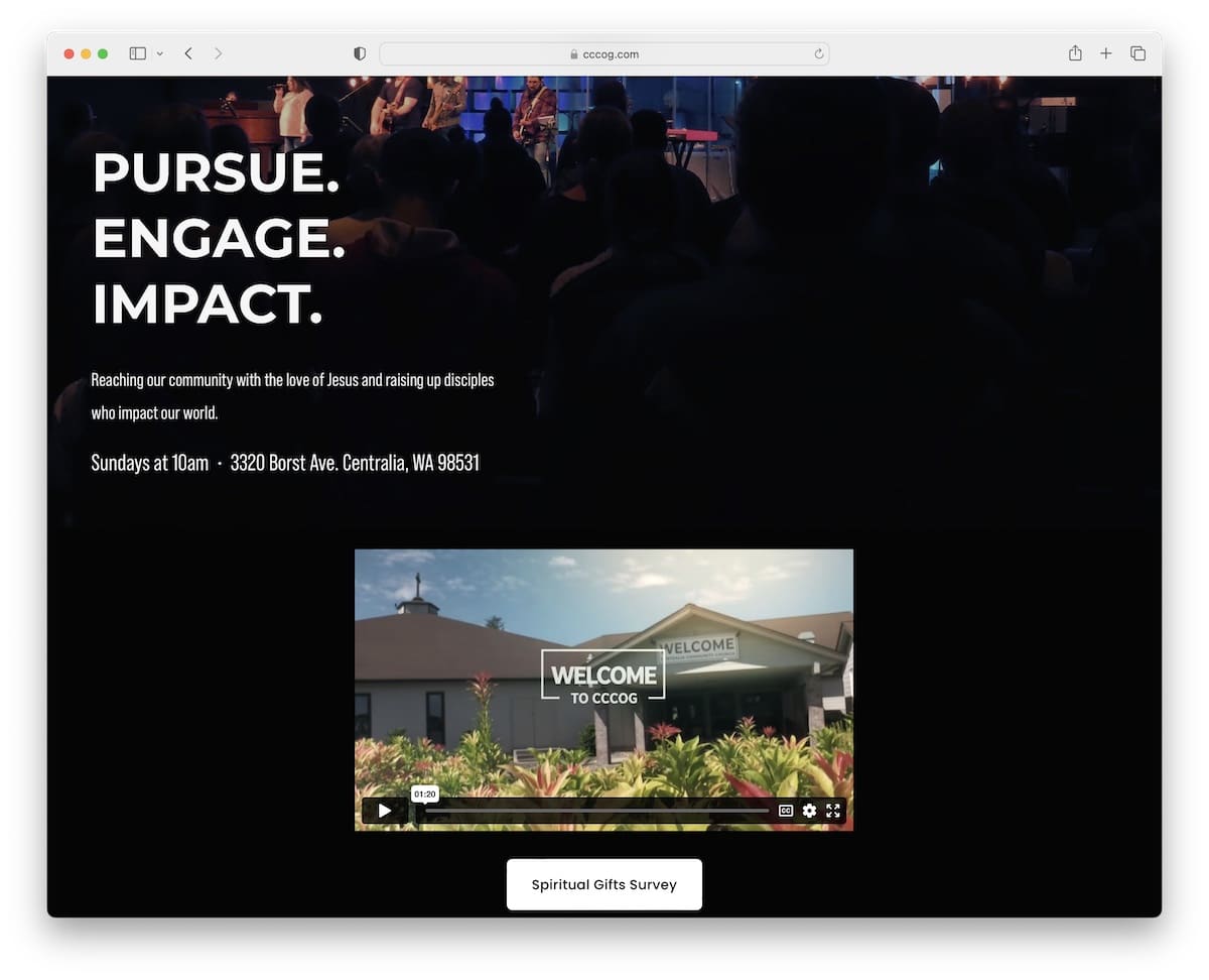 church websites