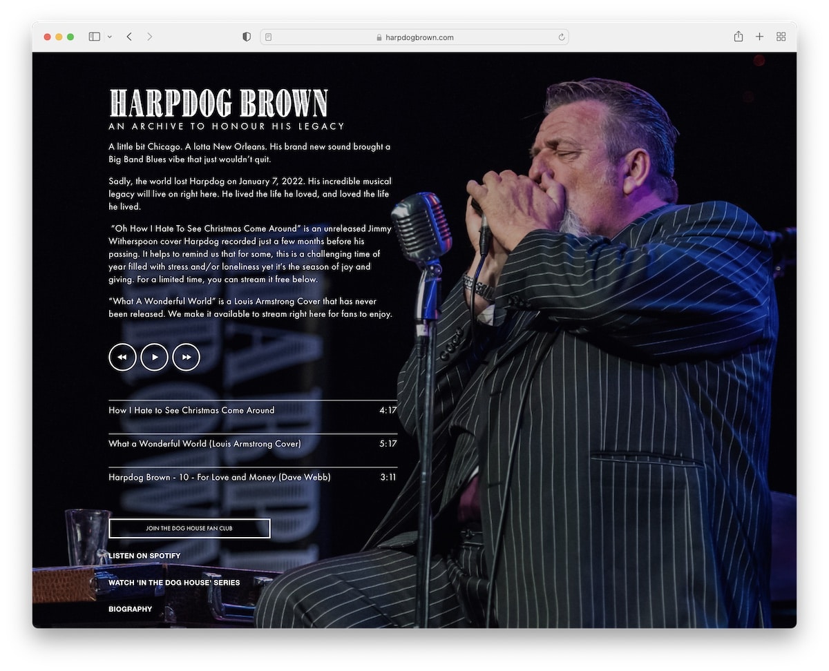 musician websites