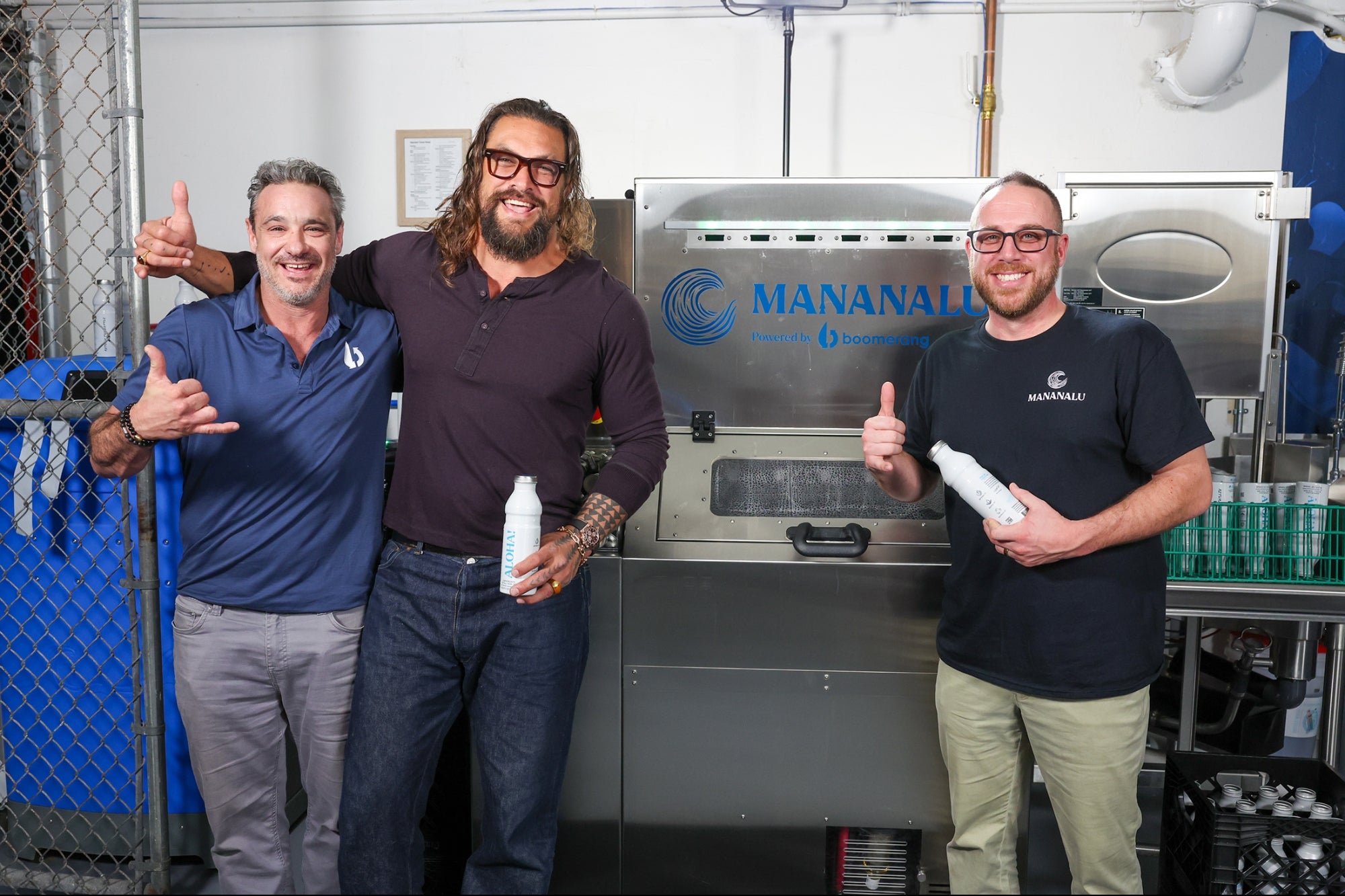 Jason Momoa's Latest Role? Fighting Plastic Waste with Boomerang Water