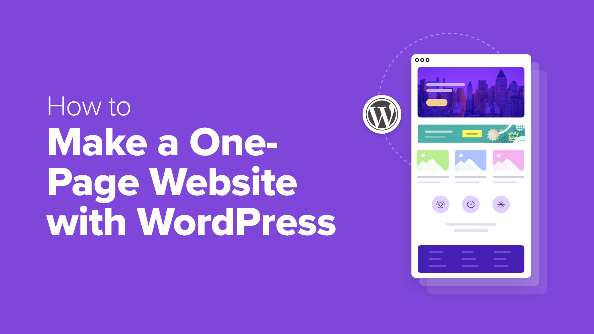 How to Make a One-Page Website with WordPress (Step by Step)