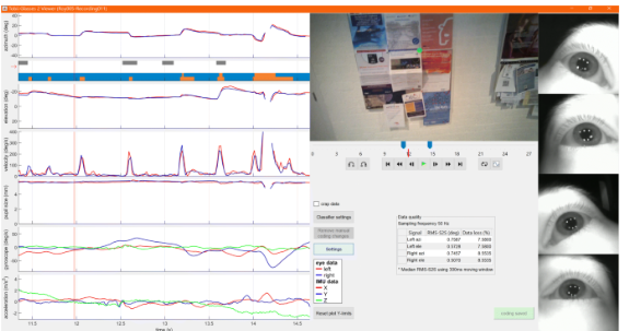 Screenshot of the GlassesViewer program.